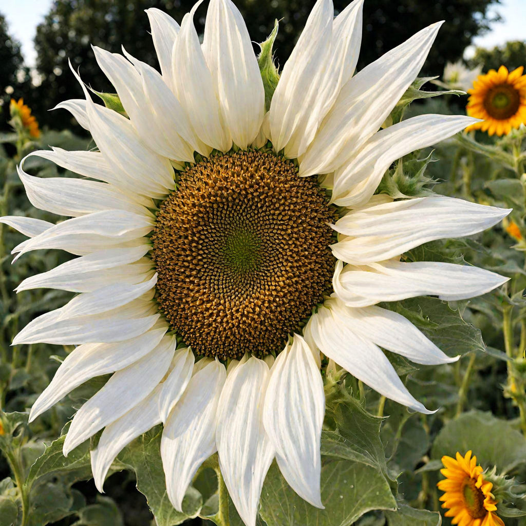 White Sunflower Flower seeds for Planting Seasonal Bloomer, Heirloom & GMO Free Seeds for Home Garden seeds for planting