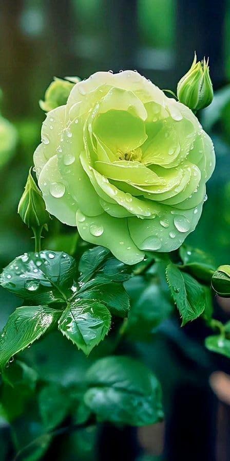 Premium Light Green Rose Flower seeds for Planting Fragrant Blossoms, Heirloom & GMO Free Seeds for Home Garden seeds