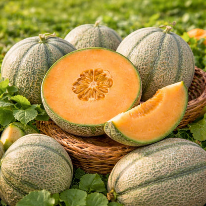 Iroquois Cantaloupe Melon (Cucumis melo) Fruit Seeds
