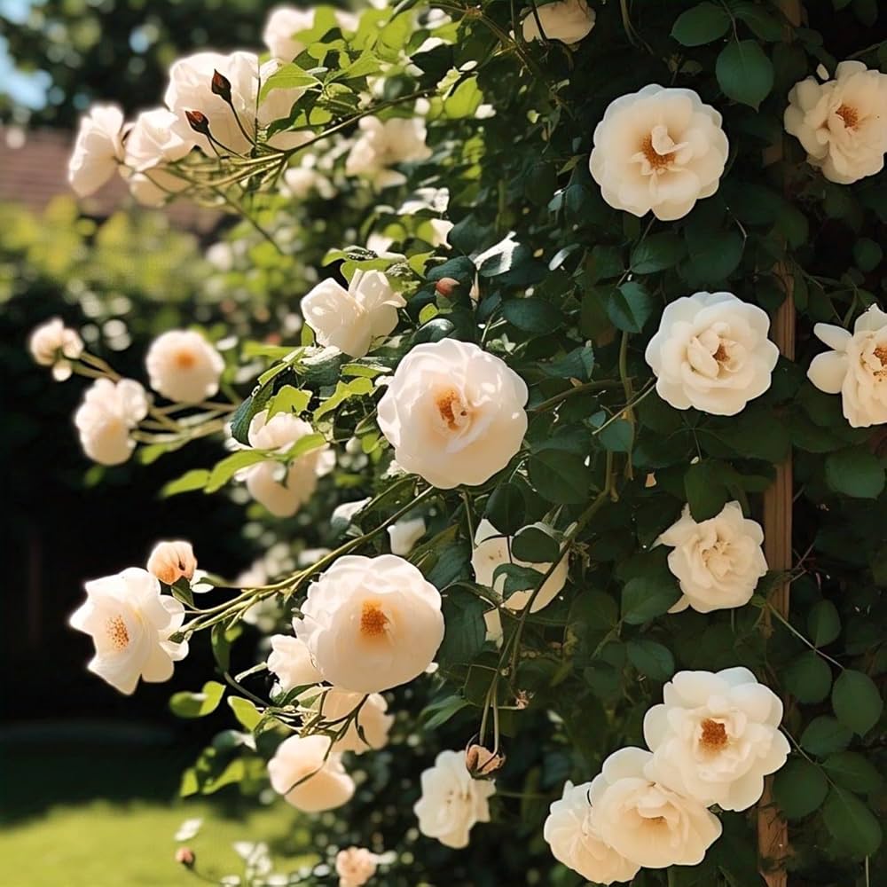 Climbing Rose Flower seeds for Planting Premium Quality Heirloom & GMO Free Seeds for Home Garden