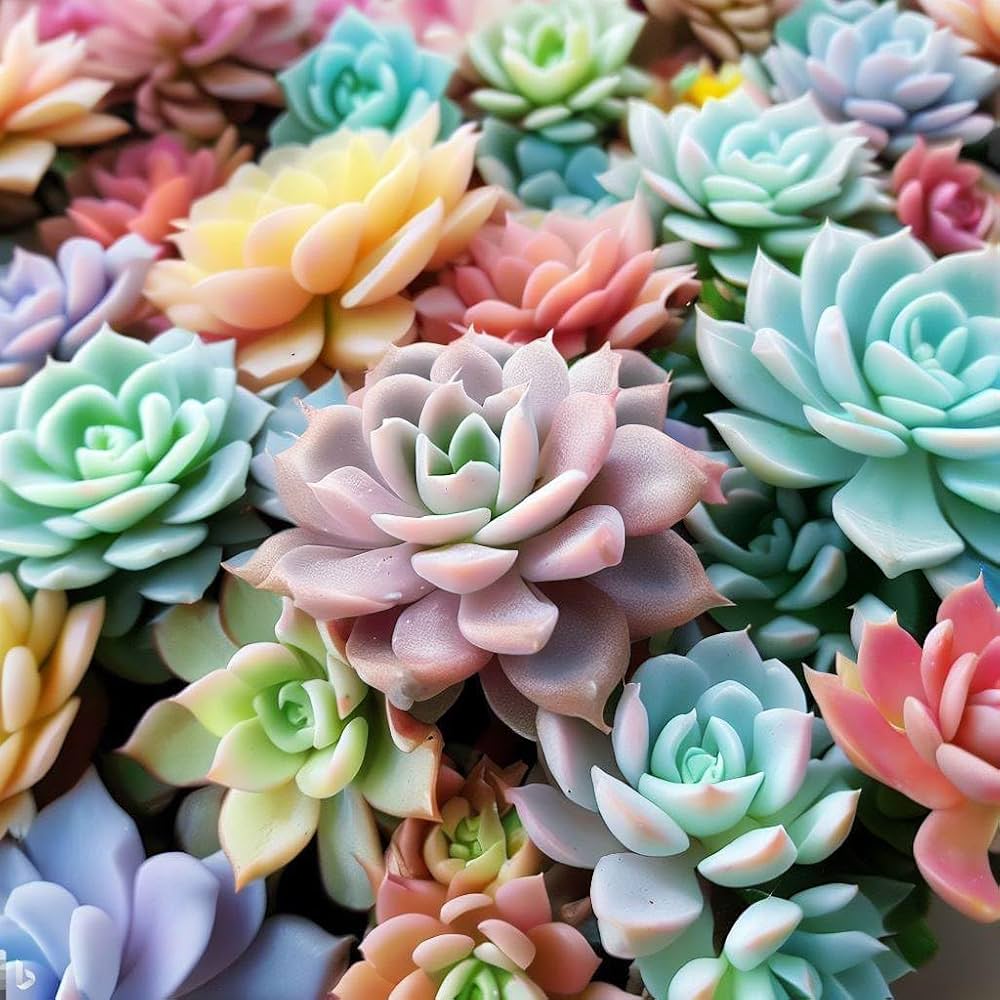 Mixed Sempervivum Hybridum Flower seeds for Planting - Garden Favorite, Heirloom & GMO Free Seeds for Home Garden