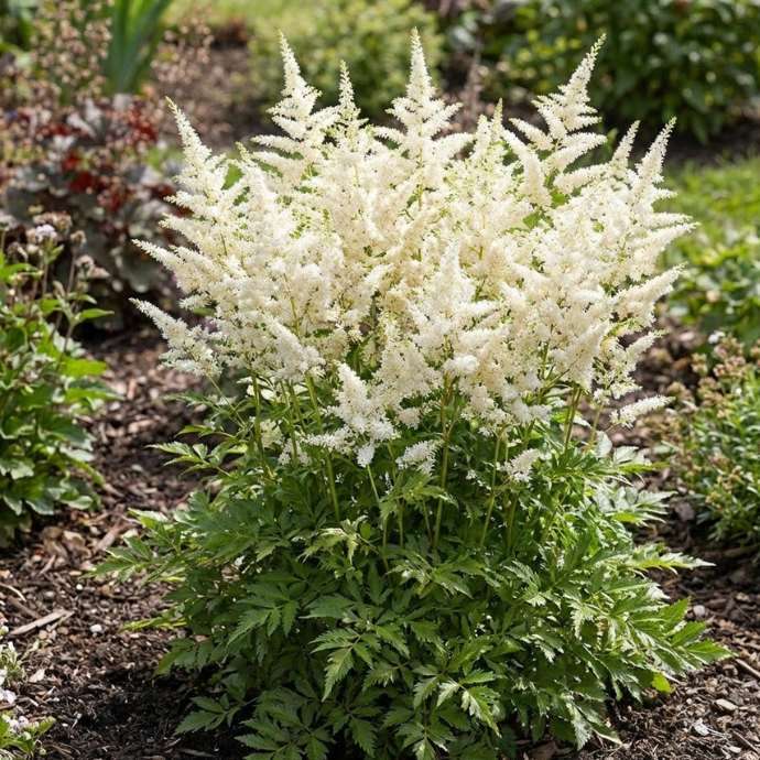 Cream Astilbe Flower seeds for Planting Drought Tolerant, Heirloom & GMO Free Seeds for Home Garden vegetable and garden seeds