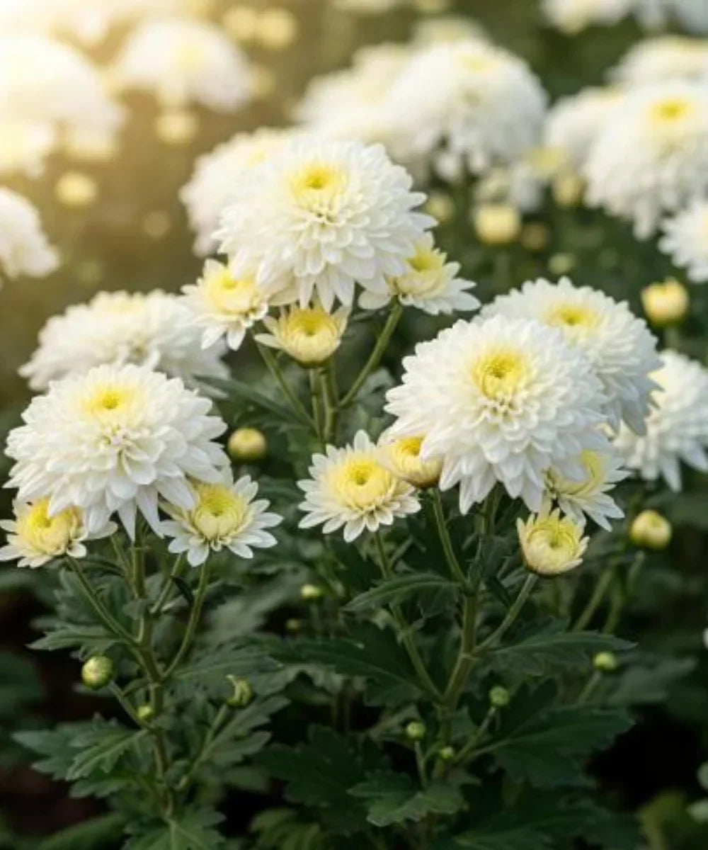 Yellow White Chrysanthemum Flower seeds for Planting Hardy Variety, Heirloom & GMO Free Seeds for Home Garden vegetable and garden seeds