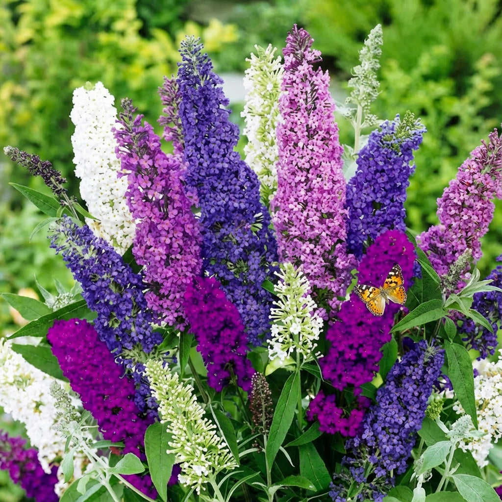 Mix Buddleia Davidii Flower seeds for Planting Seasonal Bloomer, Heirloom & GMO Free Seeds for Home Garden seeds for planting