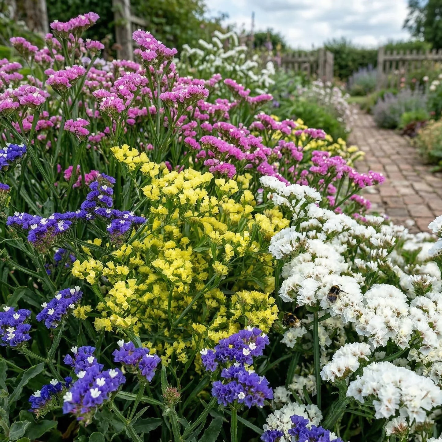 Statice Flower seeds for Planting Premium Quality Heirloom & GMO Free Seeds for Home Garden