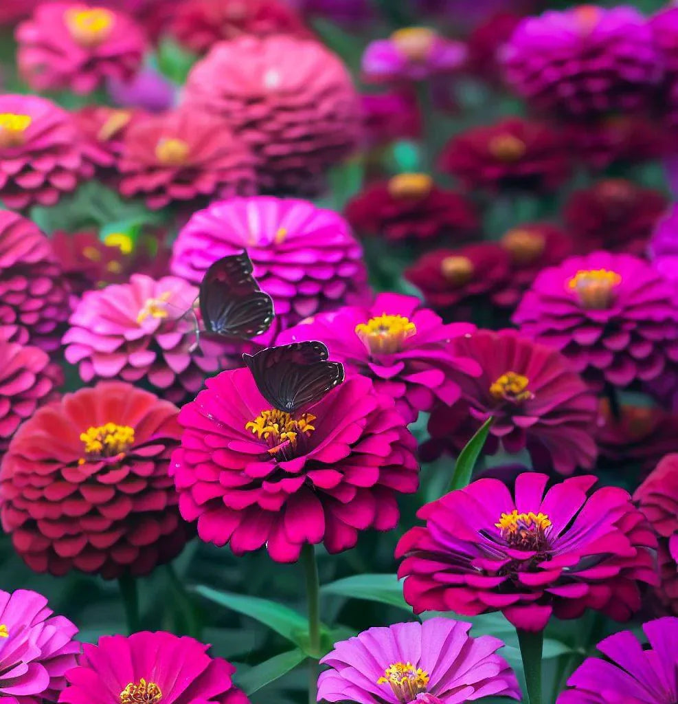 Zinnia Flower Seeds For Vibrant Violet Blooms - Seed A Stunning Addition To Your Garden