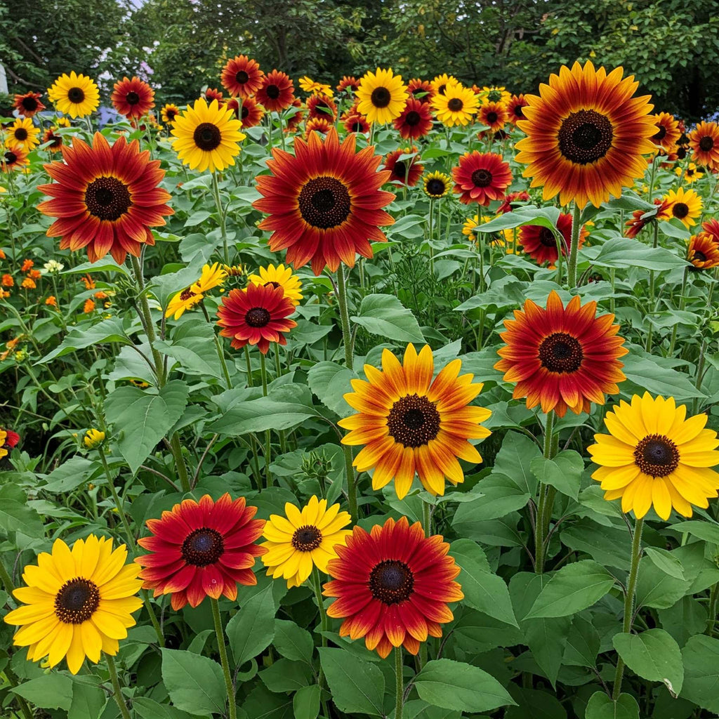 Mixed SunFlower seeds for Planting Compact Growth, Heirloom & GMO Free Seeds for Home Garden vegetable and garden seeds