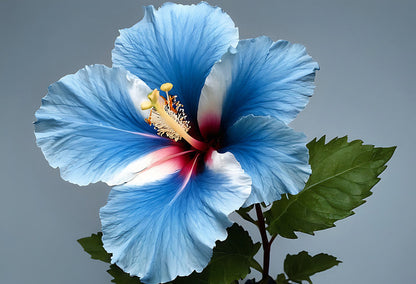 Blue White Hibiscus Flower seeds for Planting Hardy Variety Heirloom & GMO Free Seeds for Home Garden