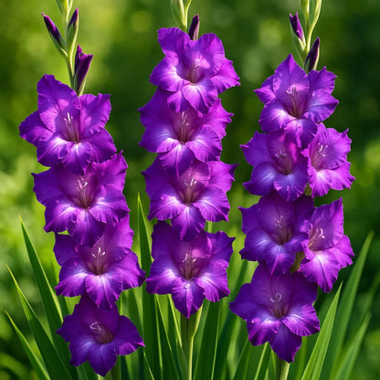 Dark Purple Gladiolus Flower Seeds for Planting