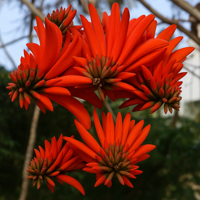 Premium Orange Green Erythrina Flower seeds for Planting Cottage Garden Essential, Heirloom & GMO Free Seeds for Home Garden seeds