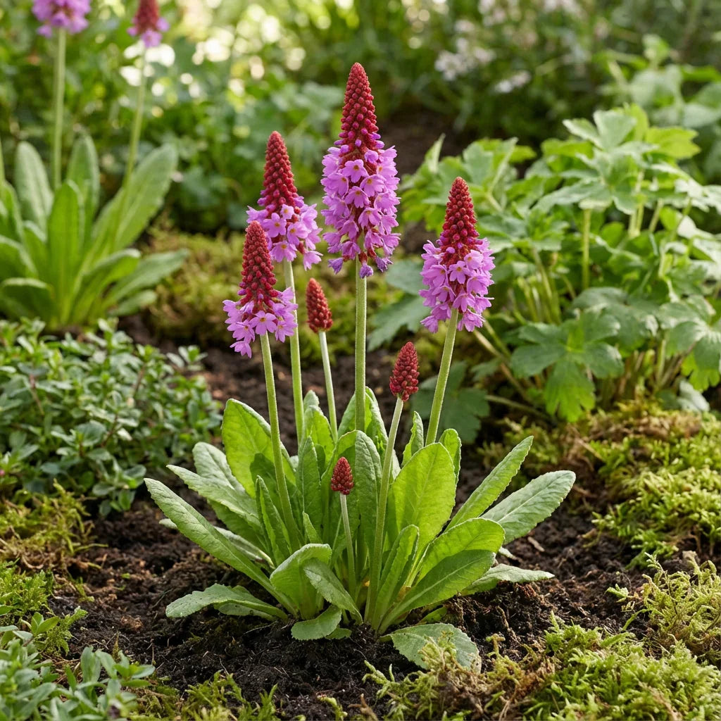 Red Purple Primula Vialii Flower seeds for Planting Vibrant Colors, Heirloom & GMO Free Seeds for Home Garden vegetable and garden seeds