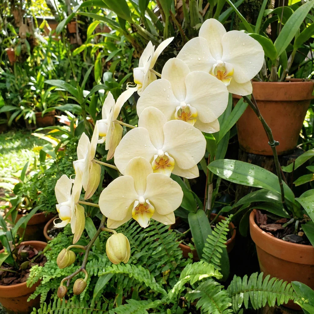 Cream Phalaenopsis Orchid Flower seeds for Planting Long Bloom Season, Heirloom & GMO Free Seeds for Home Garden seeds for planting
