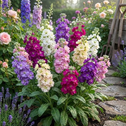 Matthiola Flower seeds for Planting Easy to Grow Heirloom & GMO Free Seeds for Home Garden