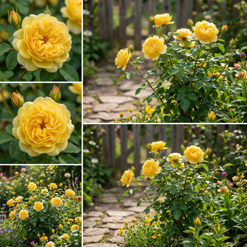 Rose Flower Plant Seeds Yellow Planting