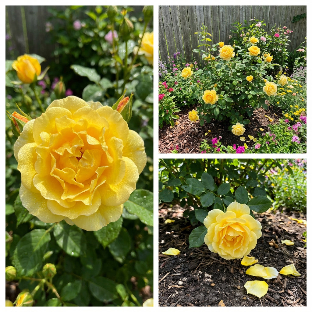 Rose Flower Plant Seeds Yellow Planting