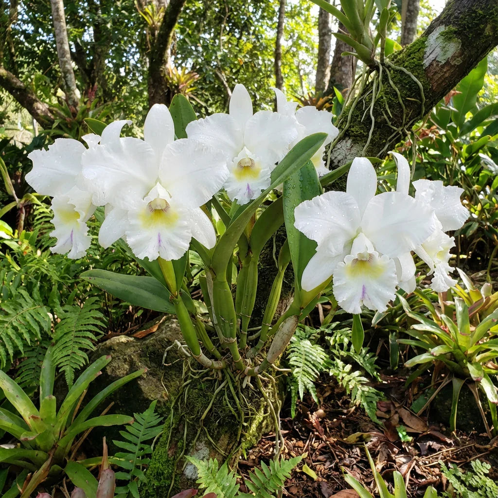 Premium White Cattleya Flower seeds for Planting Fragrant Blossoms, Heirloom & GMO Free Seeds for Home Garden seeds