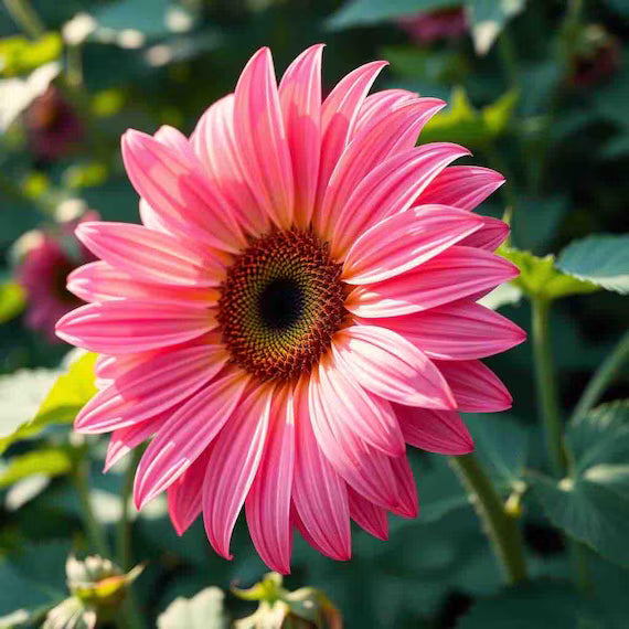 Premium Pink Sunflower Flower seeds for Planting Perfect for Borders, Heirloom & GMO Free Seeds for Home Garden seeds