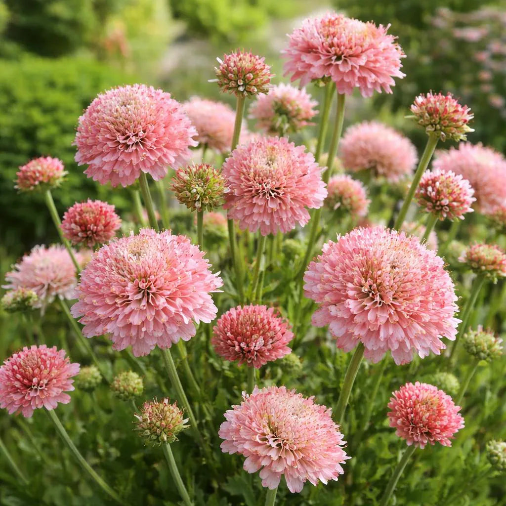 Premium Pink Scabiosa Flower seeds for Planting Fragrant Blossoms, Heirloom & GMO Free Seeds for Home Garden seeds