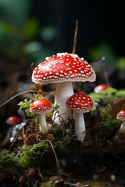 Nutritious red mushroom variety