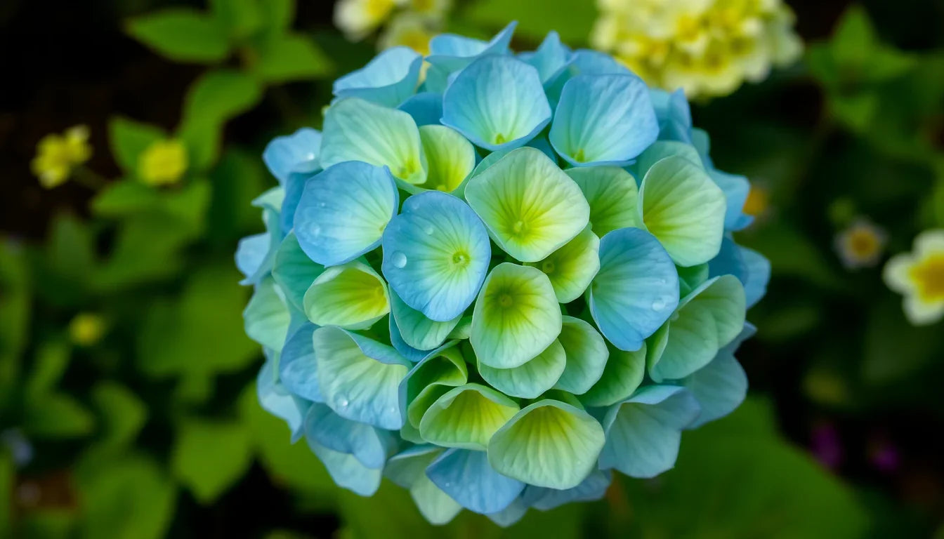 Green Blue Hydrangea Flower seeds for Planting Sun Loving, Heirloom & GMO Free Seeds for Home Garden vegetable and garden seeds