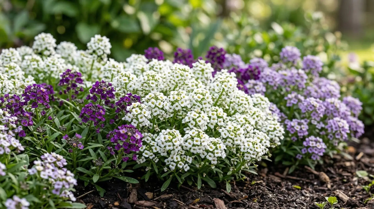 Alyssum Ground Cover Flower seeds for Planting, Easy to Grow Heirloom & GMO Free Seeds for Home Garden