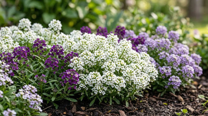 Alyssum Ground Cover Flower seeds for Planting, Easy to Grow Heirloom & GMO Free Seeds for Home Garden