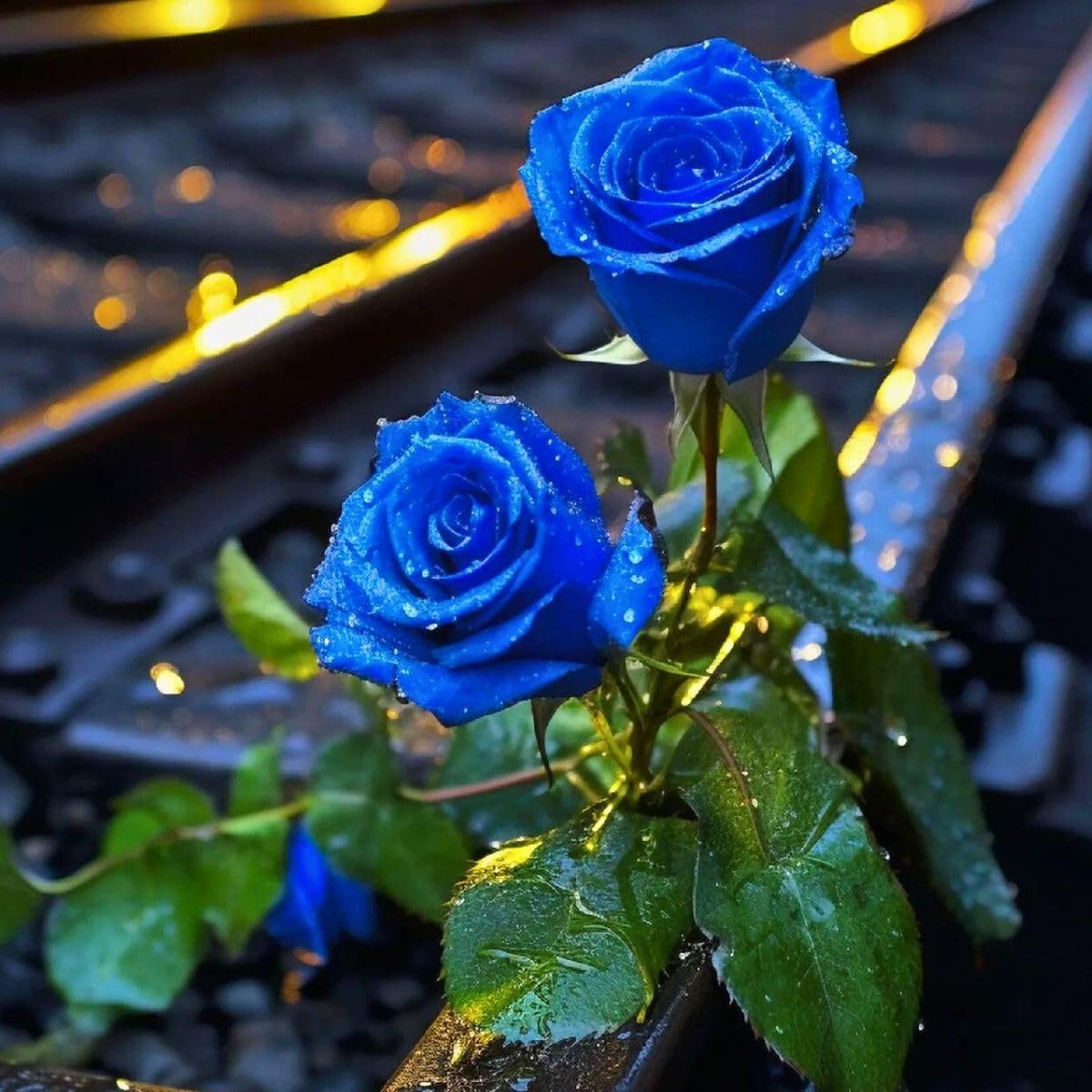 Unique Blue Rose Garden Seeds for Beautiful Flowers