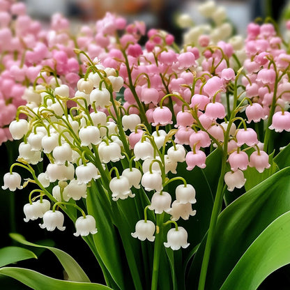 Vibrant Pink Bell Orchid Plants in Full Bloom